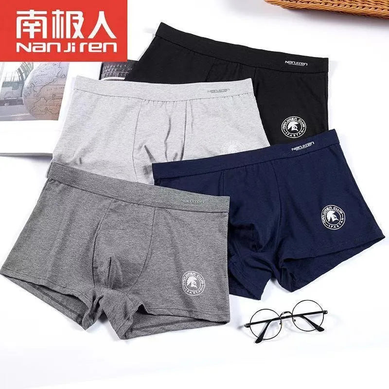 Plus Size Men Underwear Boxer Brand Man Underpants Solid Shorts Cotton Boxer Home Middle Male Boxer Shorts Sexy L-6xl