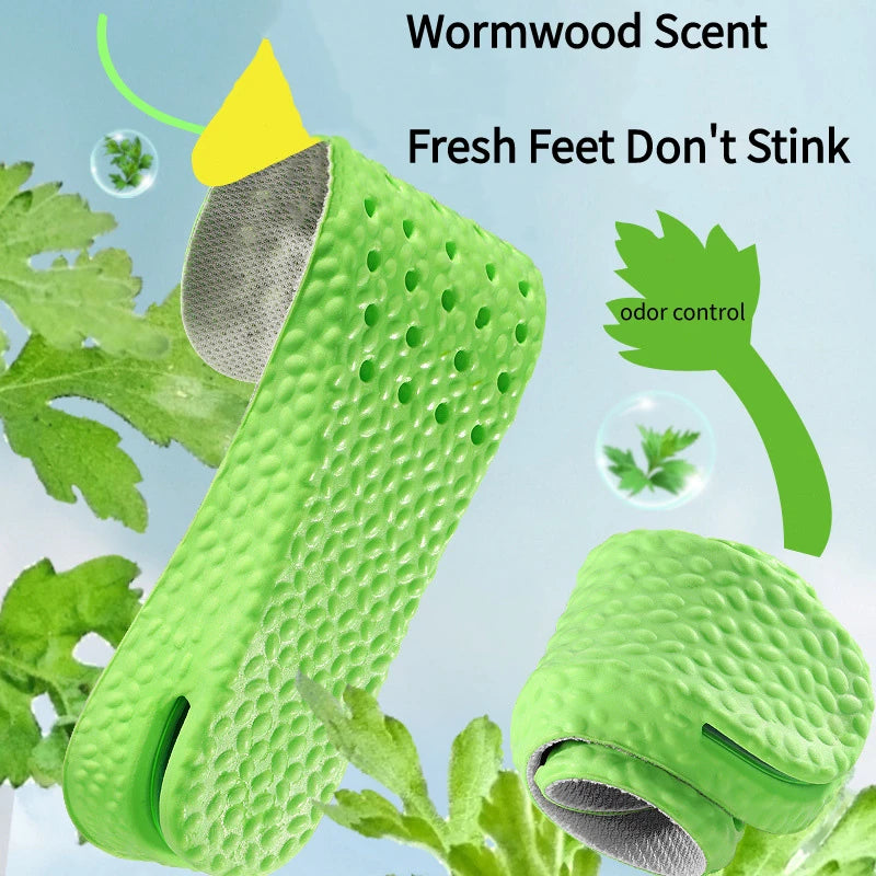 1Pair Air Cushion height increase insoles Breathable Sweat and Anti-Odour Insole Shock Absorbing Insole for Sports Shoes