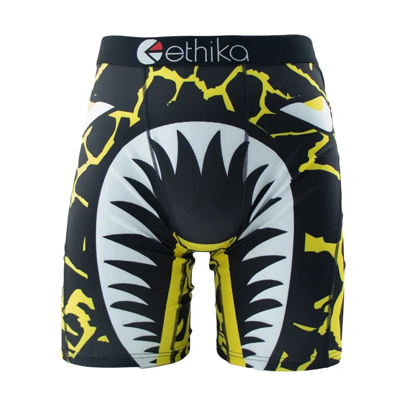 ETHIKA 1Pcs Men Underwear Sexy Boxershorts Breathable Mens Trunks Plus Size S-3XL Man Swimming Underpants Men's Panties Boxers