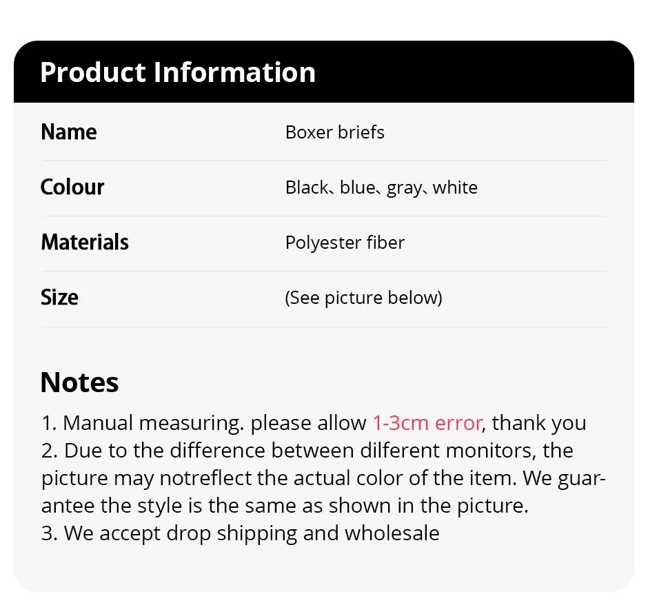 4/10 Pack Europe Plus Size Men's Fashion Printed Underwear Joker Boyshort Comfortable Elastic Waist Shorts Parent-child Pants