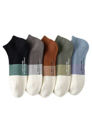 5/10 Pairs Man Short Socks Ankle Boat Socks Breathable Casual Athletic Socks Women Summer Thin Low-Cut Male Socks