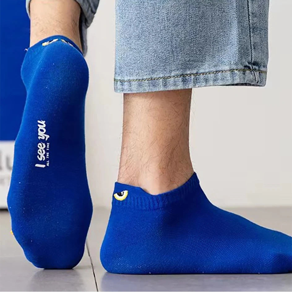 5/10 Pairs Man Short Socks Ankle Boat Socks Breathable Casual Athletic Socks Women Summer Thin Low-Cut Male Socks