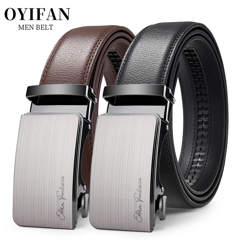 Fashion Designer Belt for Men High Quality Genuine Leather Men Belt Alloy Buckle Automatic Belt Business Belt Men