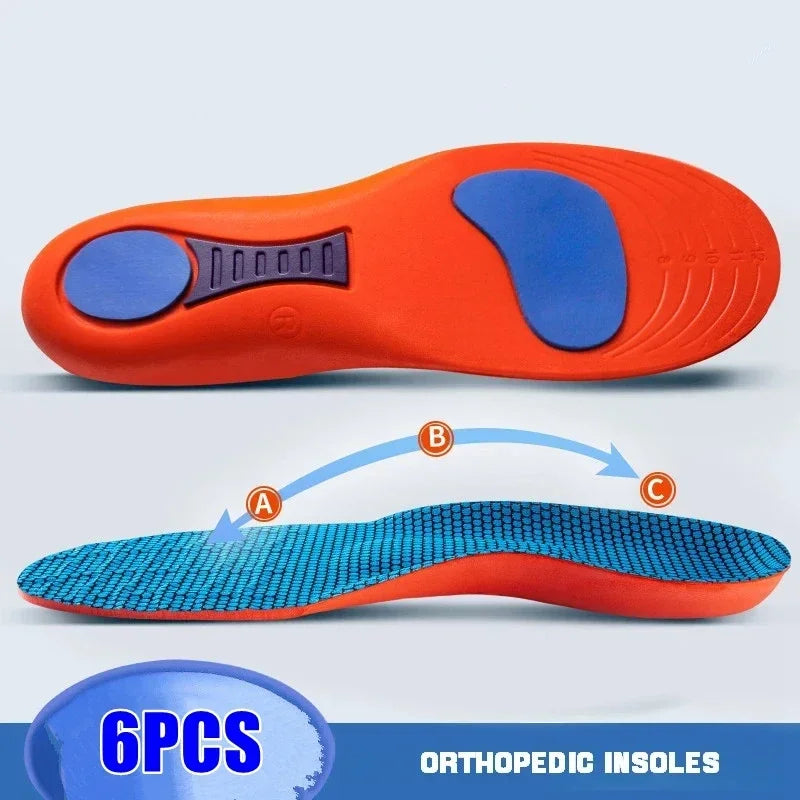 Arch Support Feet Orthopedic Shoes Insole Plantar Fasciitis Insoles for Men Women Shock Absorbing Non Slip Shoe Pads 2/4/6Pcs