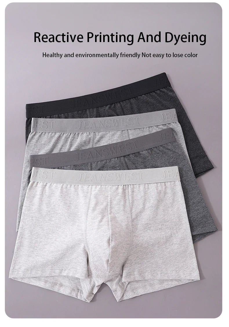 2/3/4/7 PCS Boxer Men's Panties Underpants Pure Cotton Male Comfortable Breathable Man Boxershorts Sexy  Underwear For Men L-5XL