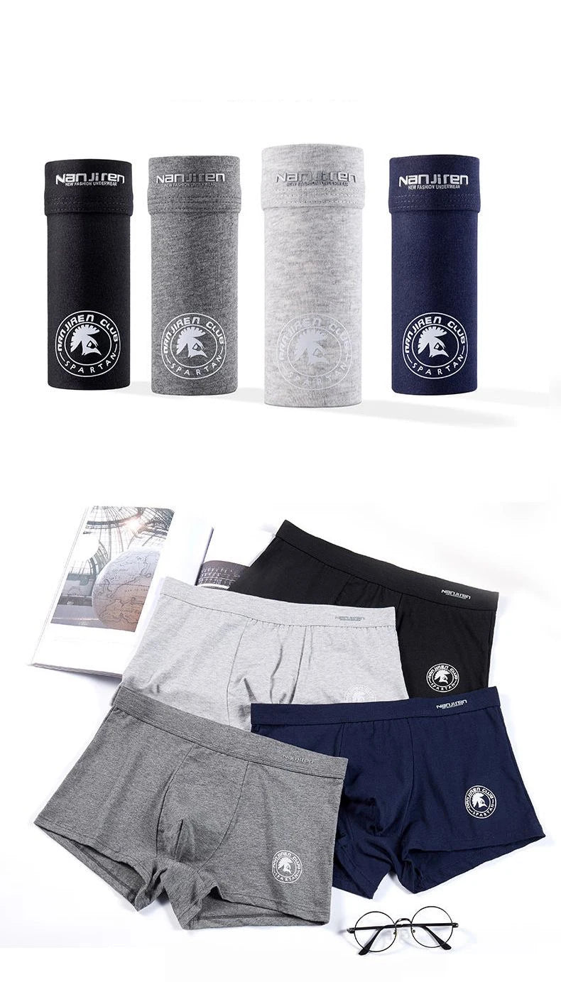 Plus Size Men Underwear Boxer Brand Man Underpants Solid Shorts Cotton Boxer Home Middle Male Boxer Shorts Sexy L-6xl