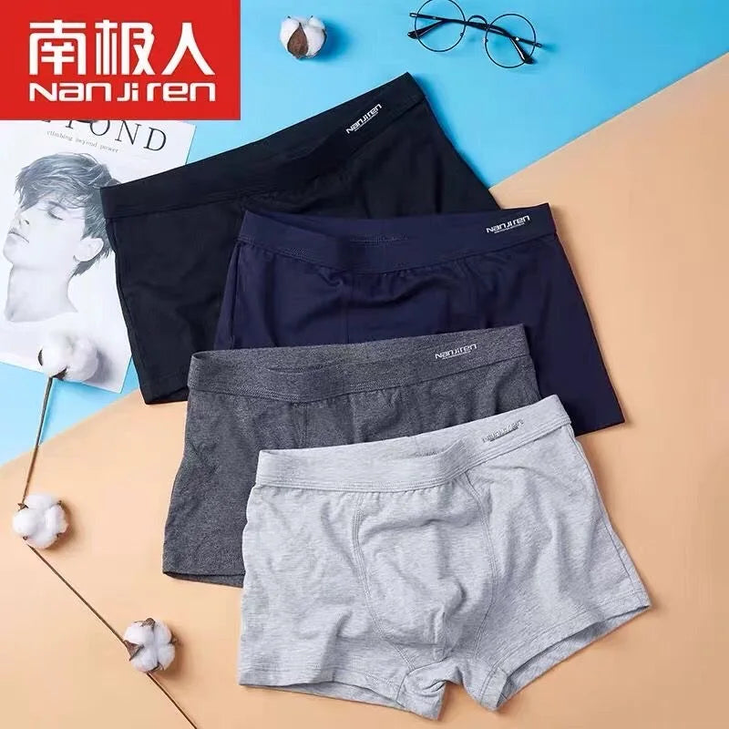 Plus Size Men Underwear Boxer Brand Man Underpants Solid Shorts Cotton Boxer Home Middle Male Boxer Shorts Sexy L-6xl