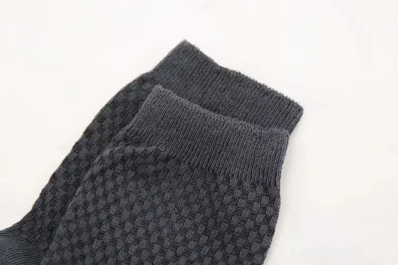 5Pairs/Lot Men's Socks High Quality Bamboo Fiber Business Breathable Deodorizing Socks Men's Casual Socks Large Size EU38-46