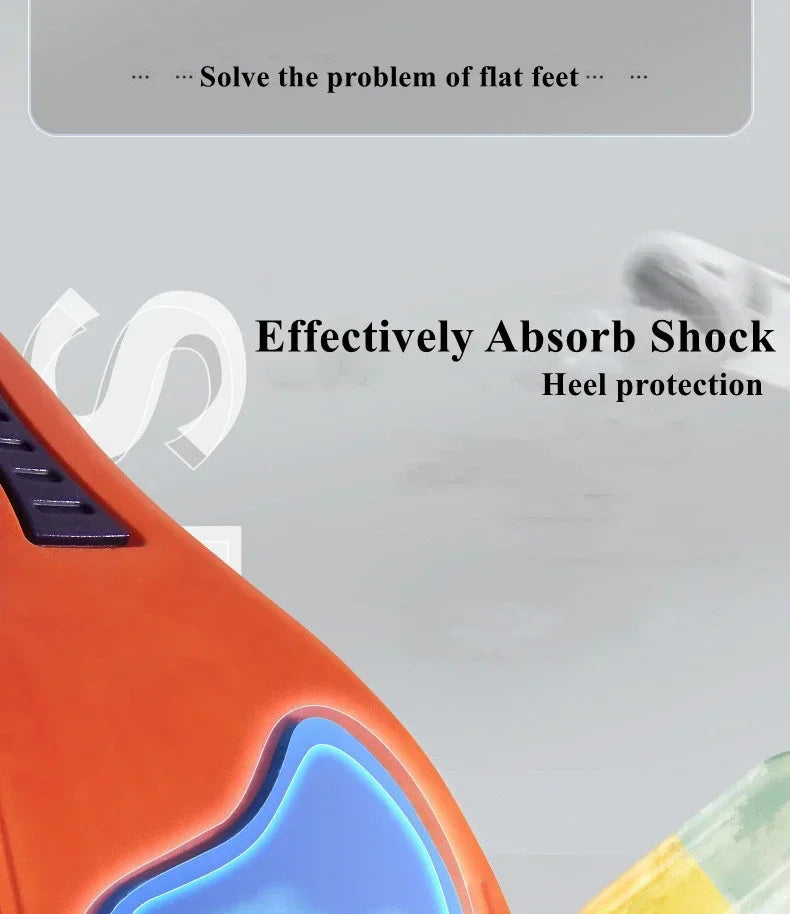 Arch Support Feet Orthopedic Shoes Insole Plantar Fasciitis Insoles for Men Women Shock Absorbing Non Slip Shoe Pads 2/4/6Pcs