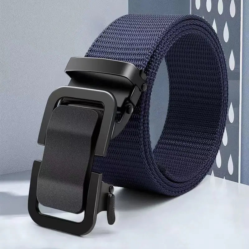 2024 New Xiaomi Toothless Automatic Buckle Nylon Belt Men's Outdoor Leisure Breathable Canvas Belt Men's All-match Trousers Belt