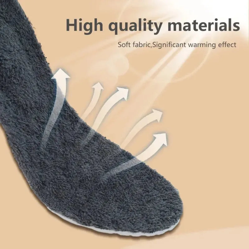 2PCS Soft Cashmere Snow Boots Padding Winter Warm Plush Insoles Women Men Thicken Thermal Shoe Pads Self Heated Sports Inserts