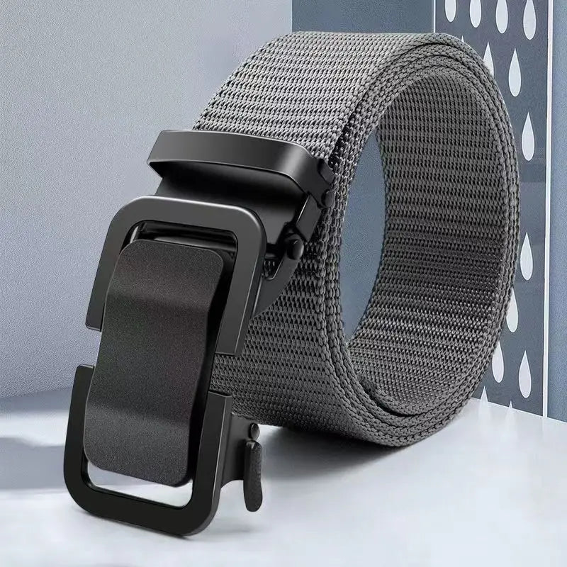 2024 New Xiaomi Toothless Automatic Buckle Nylon Belt Men's Outdoor Leisure Breathable Canvas Belt Men's All-match Trousers Belt
