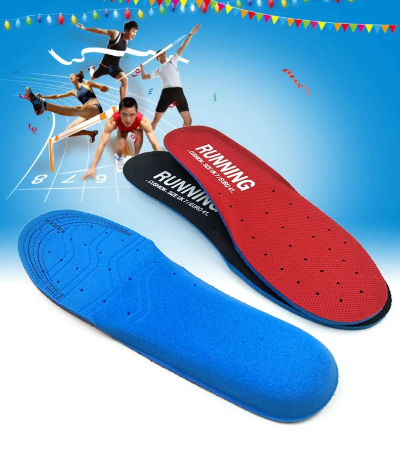 Shock Absorbing Insoles For Shoes Sole Mesh Deodorant Breathable Cushion Running Insoles For Feet Man Women Orthopedic Insoles