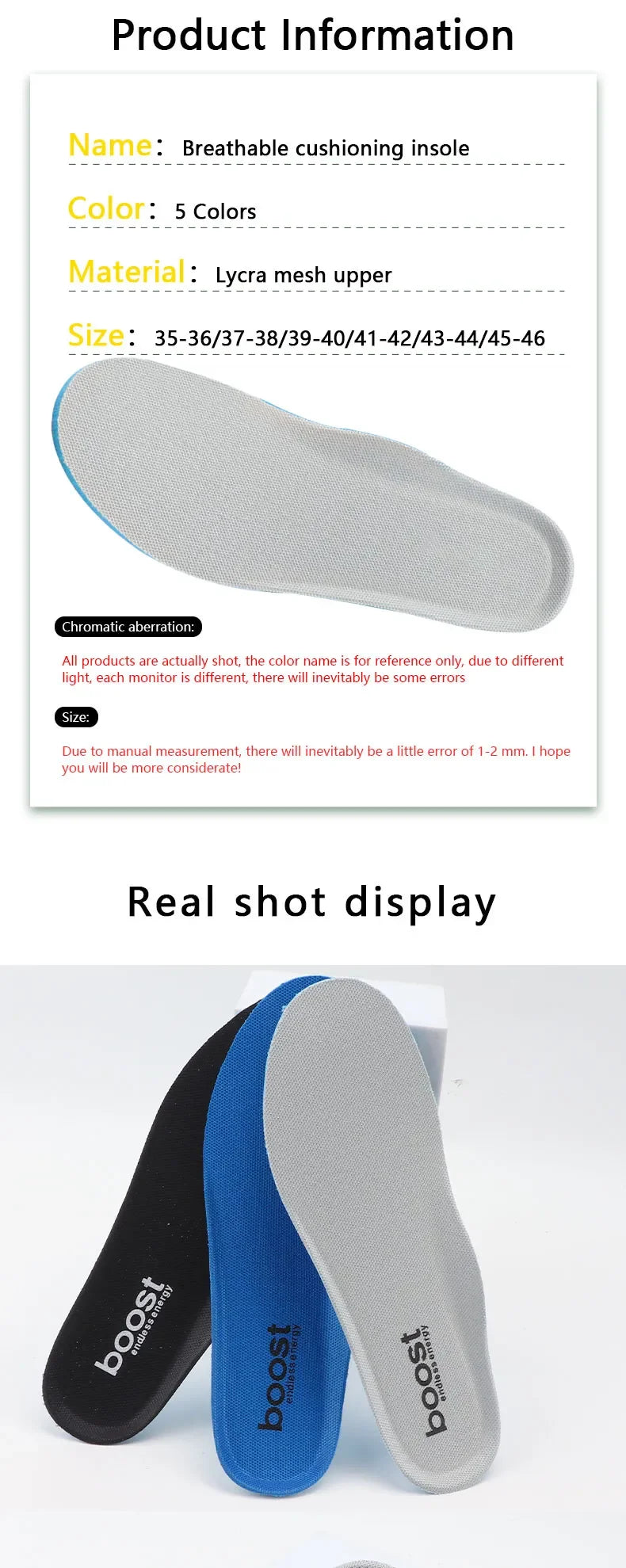 New Orthopedic Sports Insoles for Shoes Flat Foot Pad for Women Men Plantar Fasciitis Shoe Pads Running Accessories Arch Support