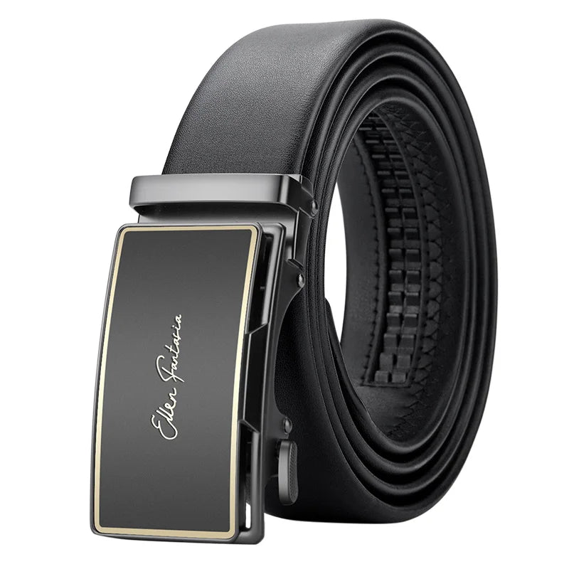 OYIFAN Men Belt Genuine Leather belt for men Alloy buckle ratchet belts Men Designer Belt Automatic belts 벨트