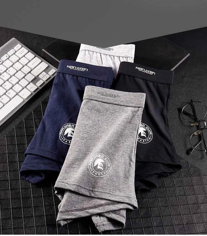 Plus Size Men Underwear Boxer Brand Man Underpants Solid Shorts Cotton Boxer Home Middle Male Boxer Shorts Sexy L-6xl