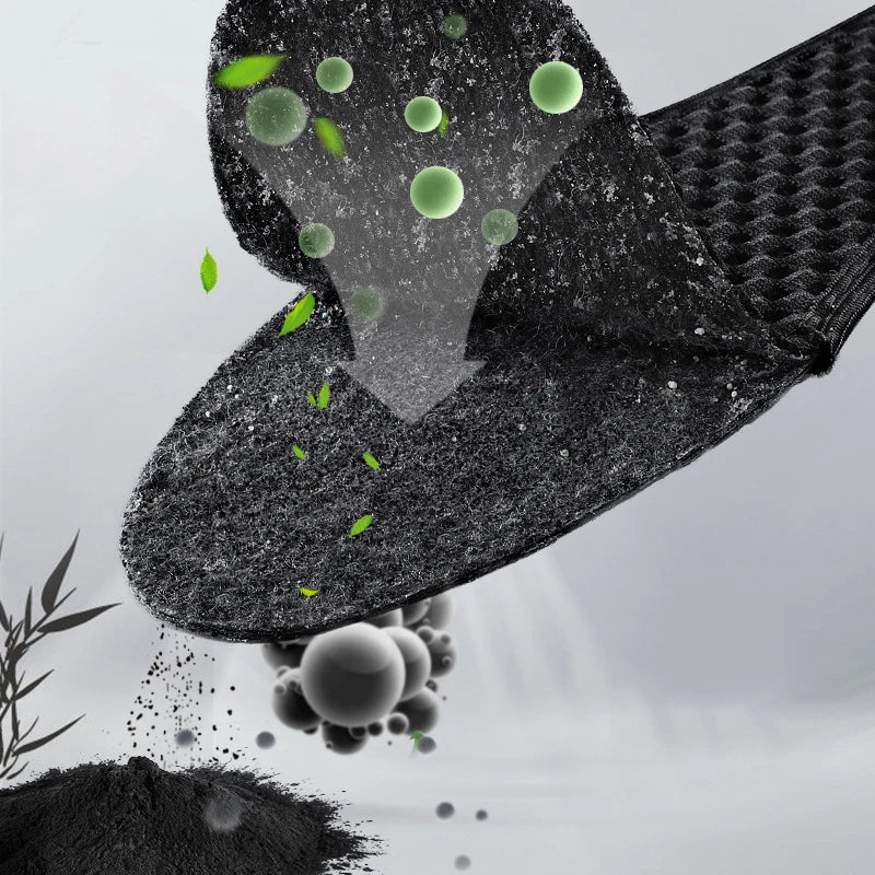 6Pcs Bamboo Charcoal Deodorant Insoles Mesh Breathable Absorb-Sweat Shoe Pads Men Running Sports Shoes Insert Deodorant Insole