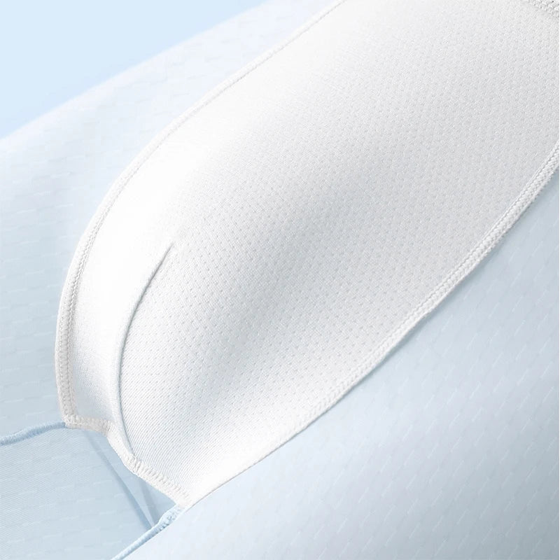 MiiOW 3Pcs Ice Silk Men Panties Mesh Breathable Mens Underpants 10A Antibacterial Crotch Men's Underwear Boxers Man Boxer Briefs