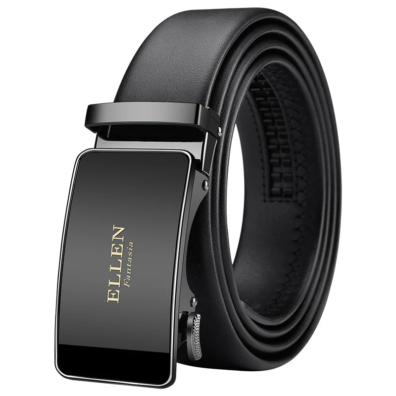 OYIFAN Men Belt Genuine Leather belt for men Alloy buckle ratchet belts Men Designer Belt Automatic belts 벨트