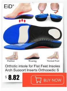 Flat Feet Template Arch Support Orthopedic Insoles,Plantar Fasciitis Heel Pain Orthotics Insoles Sneakers Shoe Inserts Men Women