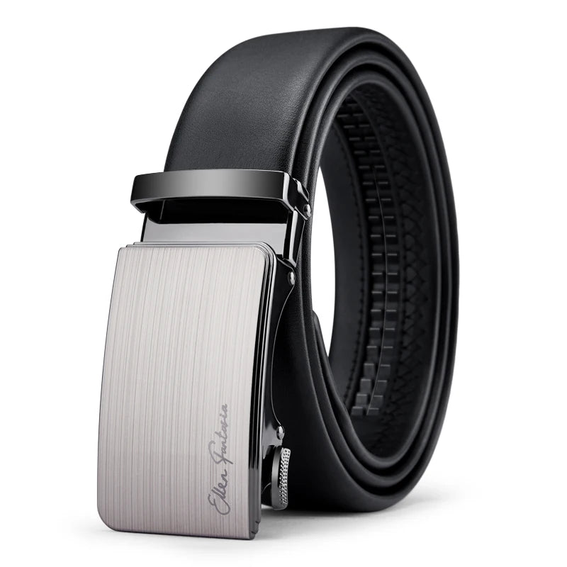 OYIFAN Men Belt Genuine Leather belt for men Alloy buckle ratchet belts Men Designer Belt Automatic belts 벨트