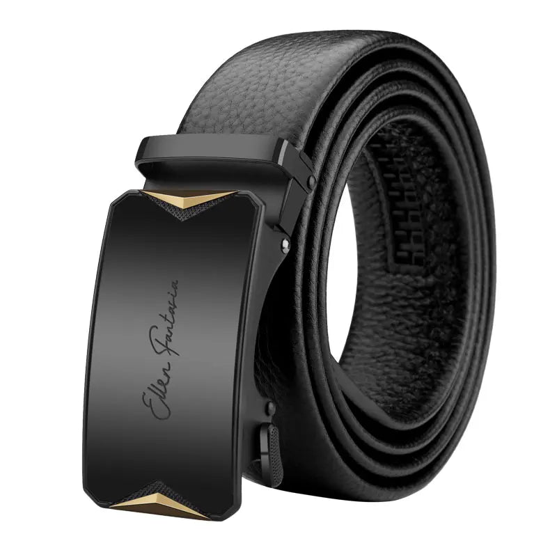 OYIFAN Men Belt Genuine Leather belt for men Alloy buckle ratchet belts Men Designer Belt Automatic belts 벨트