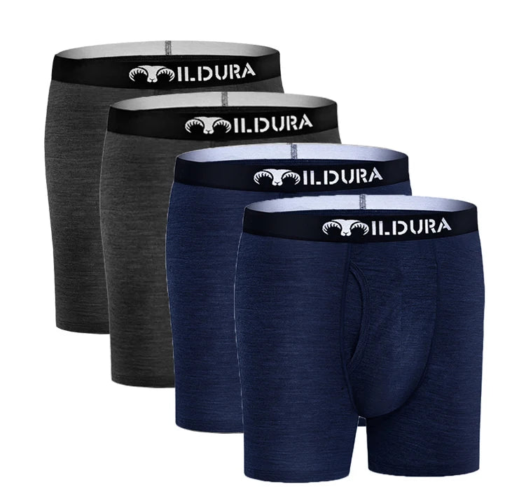100% Merino Wool Boxer Briefs Men Underwear Merino Wool Boxer Underpants Men Boxer Brief Moisture Wicking Breathable Soft 180G