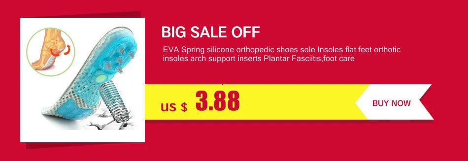 EVA Spring silicone orthopedic arch support Insoles inserts flat feet orthotic shoes sole insoles Plantar Fasciitis,foot care