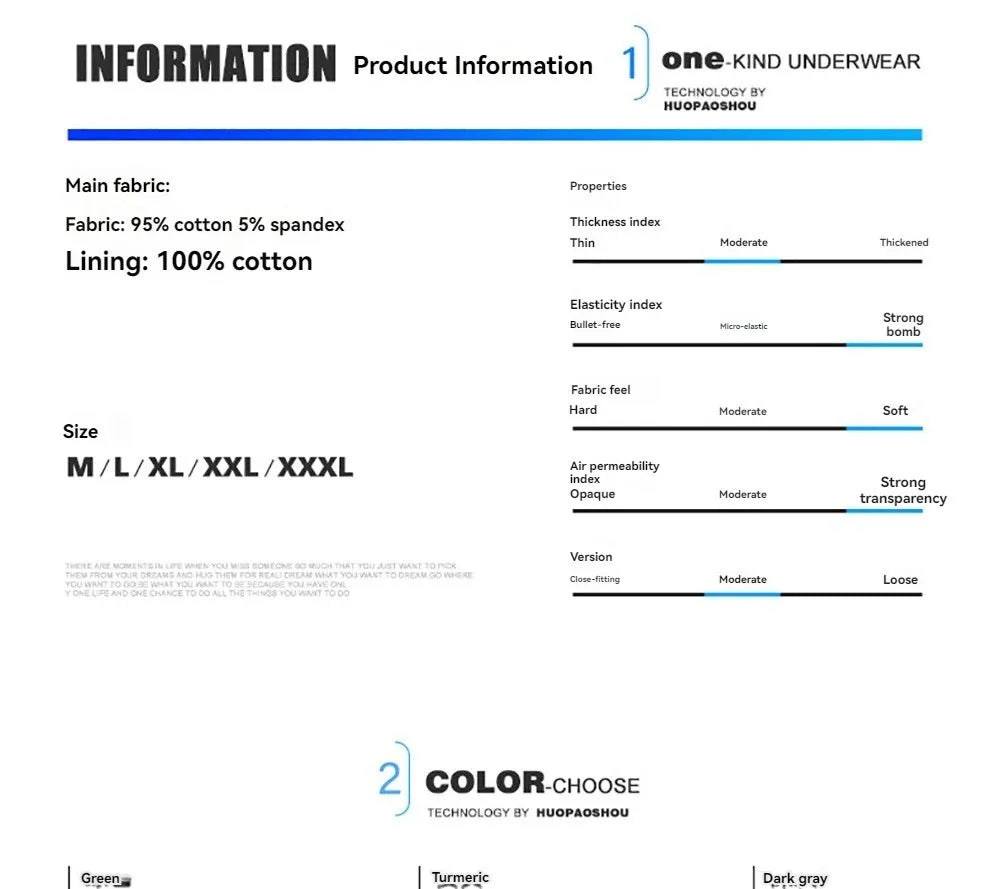 1/3 PCS/Pack 7A Antibacterial Big U Mesh Breathable Crotch Men's Panties 100% Cotton Trendy Underpants High Elastic Waist Boxers