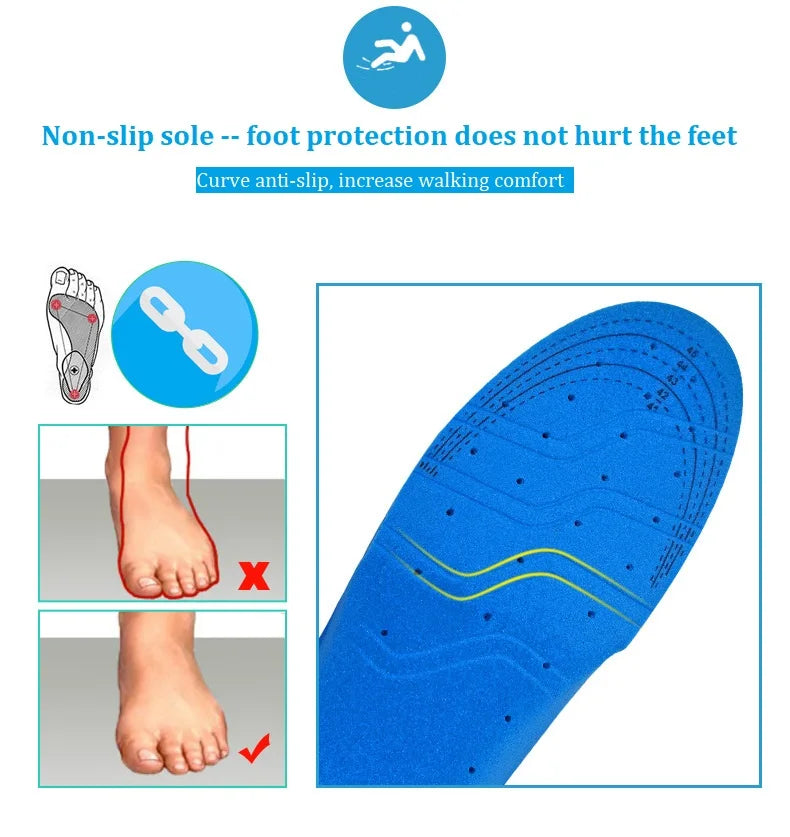 Shock Absorbing Insoles For Shoes Sole Mesh Deodorant Breathable Cushion Running Insoles For Feet Man Women Orthopedic Insoles