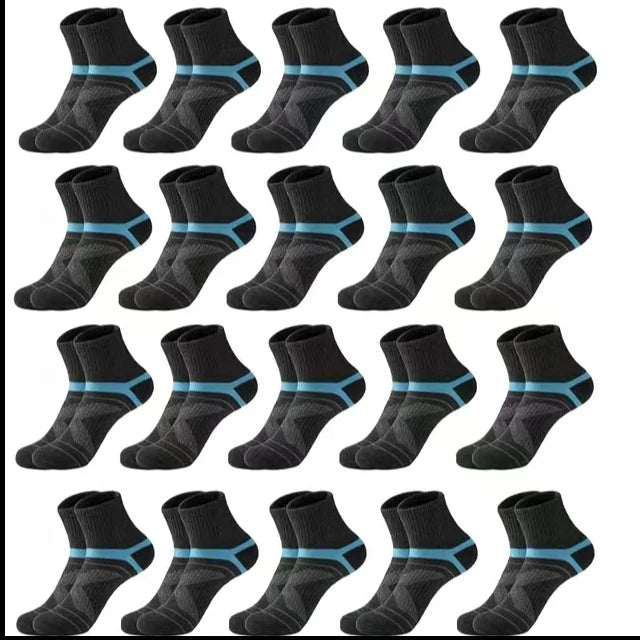 3 Pairs Men's Socks Hiking Black Sports Basketball Socks Casual Soft Running Summer Absorb Sweat Breathable Male Sokken Gifts
