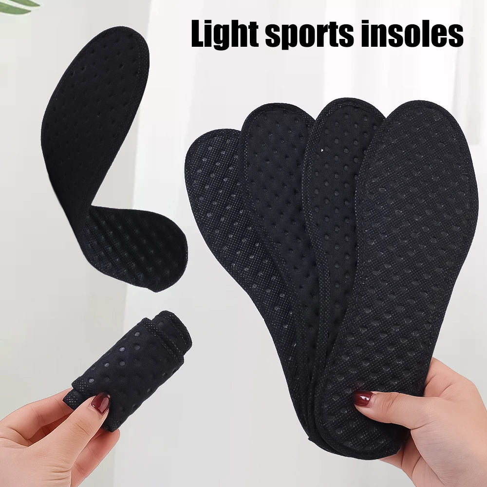 6Pcs Bamboo Charcoal Deodorant Insoles Mesh Breathable Absorb-Sweat Shoe Pads Men Running Sports Shoes Insert Deodorant Insole