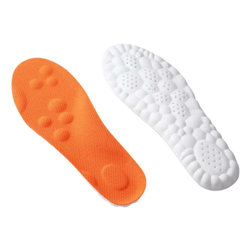Memory Foam Insoles Cut to Fit Cloud Soles Breathable Inserts with Arch Support Shock-Absorbing Shoe Steppers for Sneakers