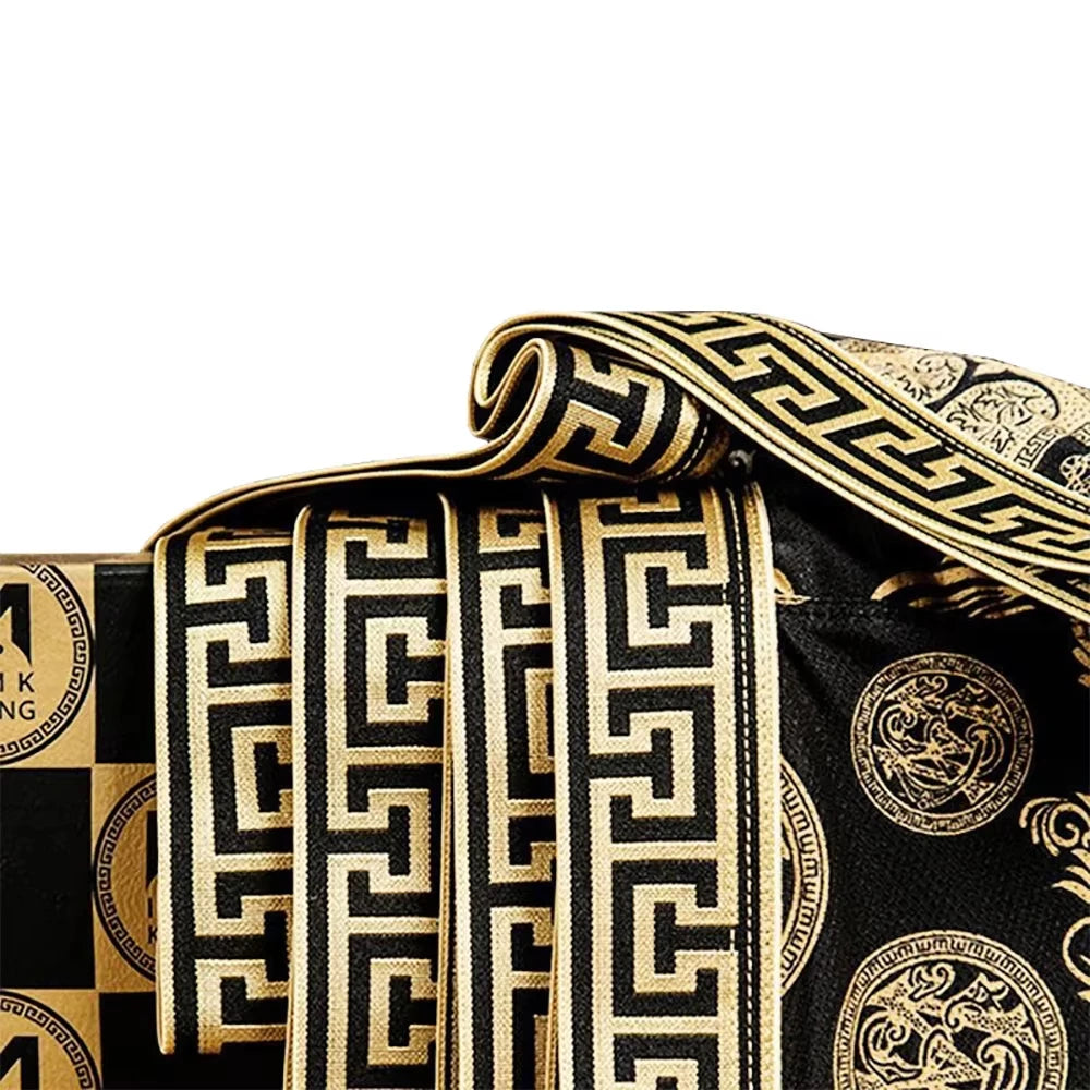 4Pcs/Set Men's Underwear Elastic Boxer Shorts Comfortable Breathable Print Men Underpant Sexy Boys Thin Flat Corner Panties