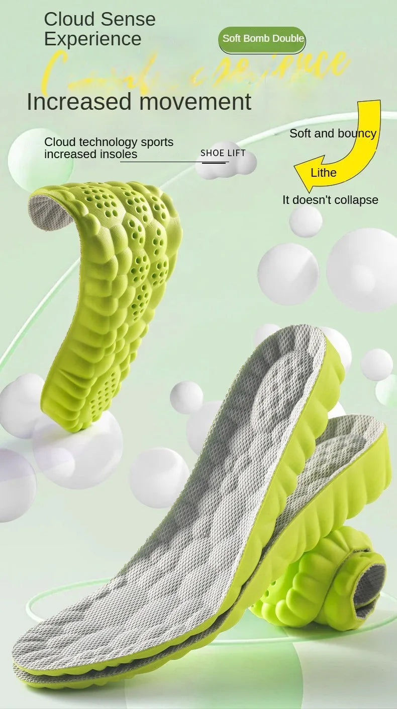 Orthopedic Memory Foam Sport Support Insert Feet Care Insoles for Shoes Men Women Orthotic Breathable Running Cushion Men Women