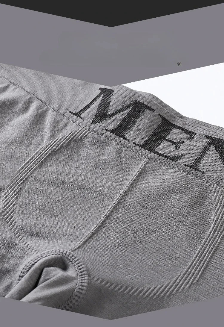 5Pcs/Lot Men's Boxers Underwear Breathable Panties Man Boxer Solid Underpants Comfortable Male Brand Shorts Black Blue Underwear