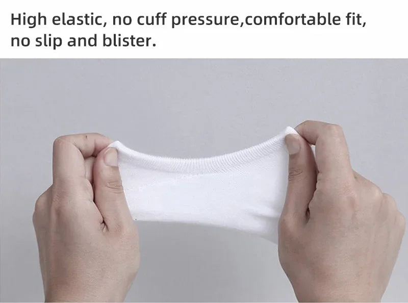 5/10 Pairs Men's Invisible Socks Slippers Cotton Silicone Non-slip Summer No-show Ankle Socks Casual Breathable Thin Boat Sock