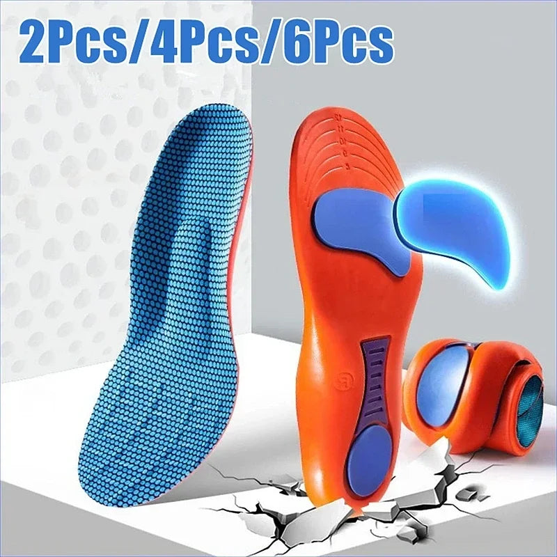 Arch Support Feet Orthopedic Shoes Insole Plantar Fasciitis Insoles for Men Women Shock Absorbing Non Slip Shoe Pads 2/4/6Pcs