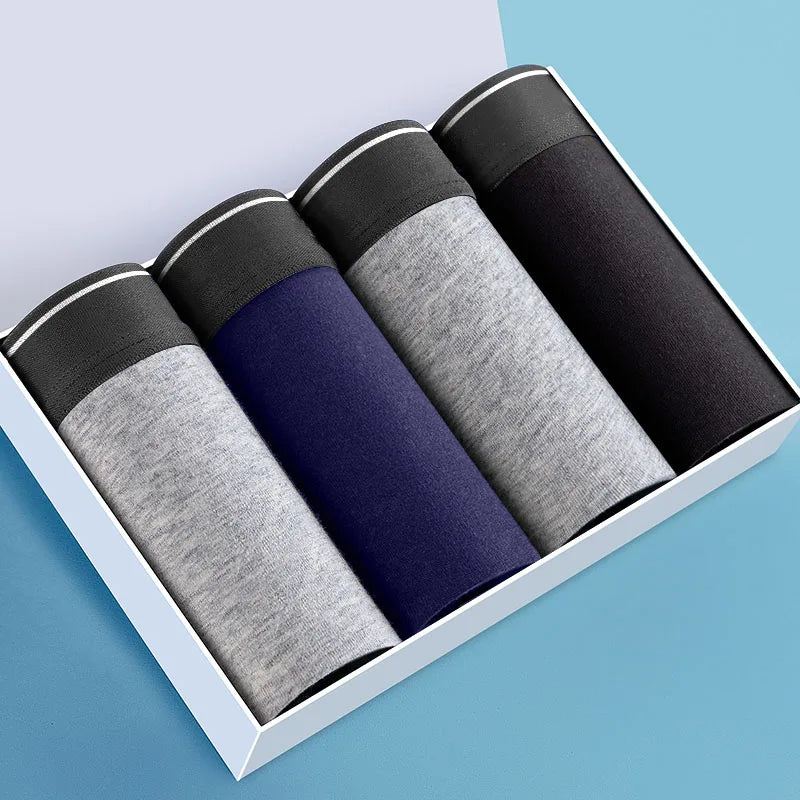 2/3/4/7 PCS Boxer Men's Panties Underpants Pure Cotton Male Comfortable Breathable Man Boxershorts Sexy  Underwear For Men L-5XL