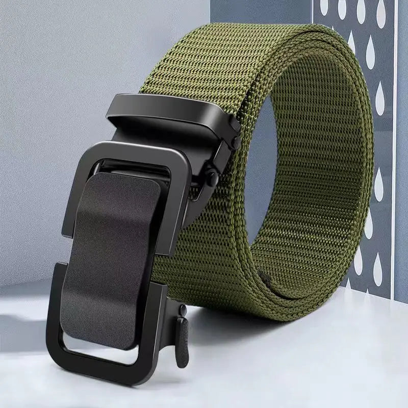 2024 New Xiaomi Toothless Automatic Buckle Nylon Belt Men's Outdoor Leisure Breathable Canvas Belt Men's All-match Trousers Belt