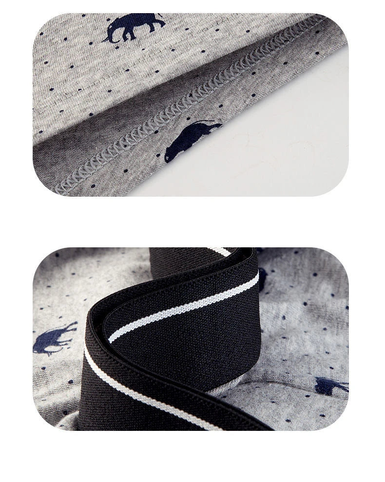 4pcs Men's Panties Sexy Shorts Cotton Underwear Male Breathable Boxers Solid Boxershorts Brand Underpants