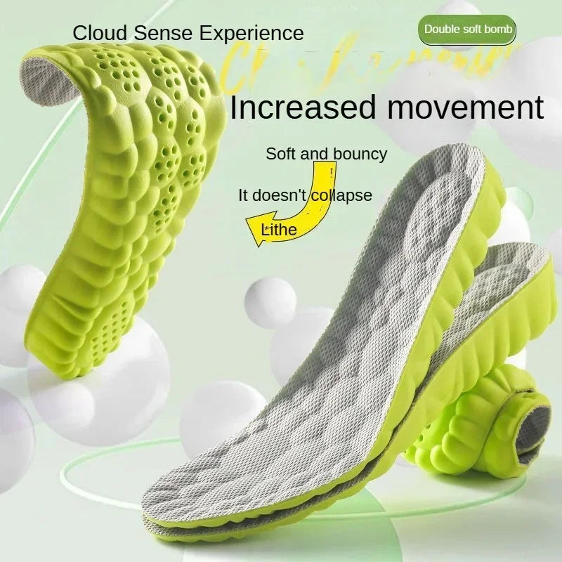 Orthopedic Memory Foam Sport Support Insert Feet Care Insoles for Shoes Men Women Orthotic Breathable Running Cushion Men Women