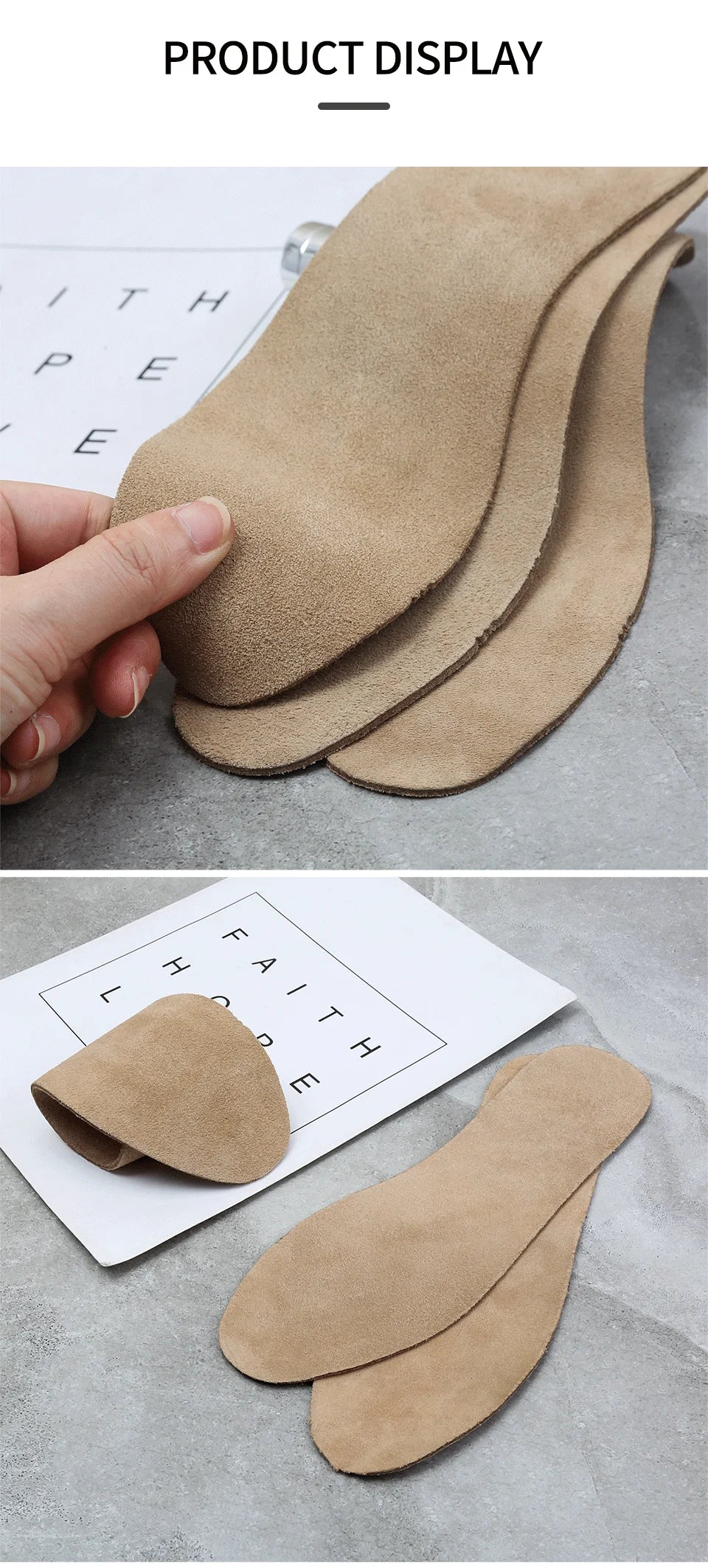 Deodorant Trimmed Cowhide Insoles for Children Shoe Insole Trimmable Men's Sneakers Ankle Boots for Women Sneaker Women's Boot