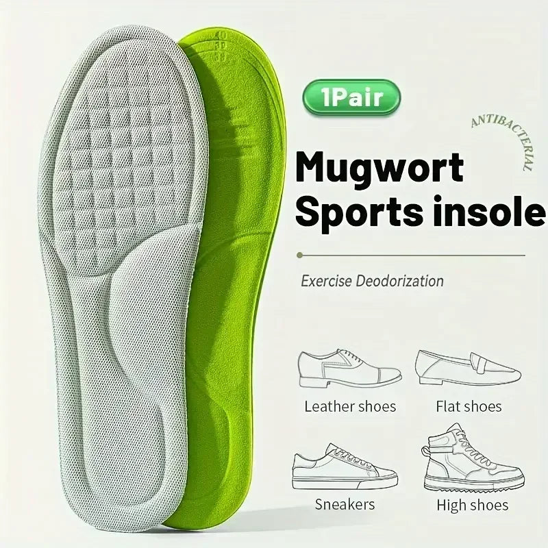 10pcs Unisex Memory Foam Orthopedic Insoles Deodorizing Insole Shoes Sports Absorbs Sweat Soft Antibacterial Shoe Accessories