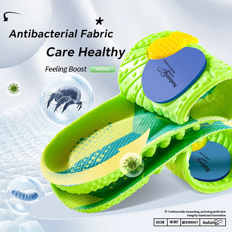 Sport Shock Absorption Insoles Green EVA Air Cushion Breathable Arch Support Orthopedic Shoes Pad Men Women Feet Care Insoles