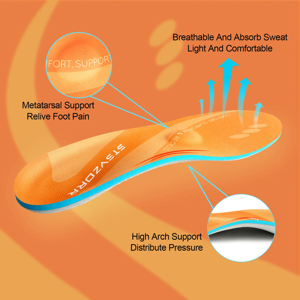 Plantar Fasciitis Orthopedic Sport Insole Men Women Sneaker Flat Feet High Arch Support Orthotic Insoles Plantillas Insert Sole