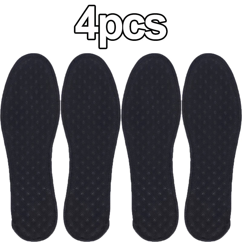 6Pcs Bamboo Charcoal Deodorant Insoles Mesh Breathable Absorb-Sweat Shoe Pads Men Running Sports Shoes Insert Deodorant Insole
