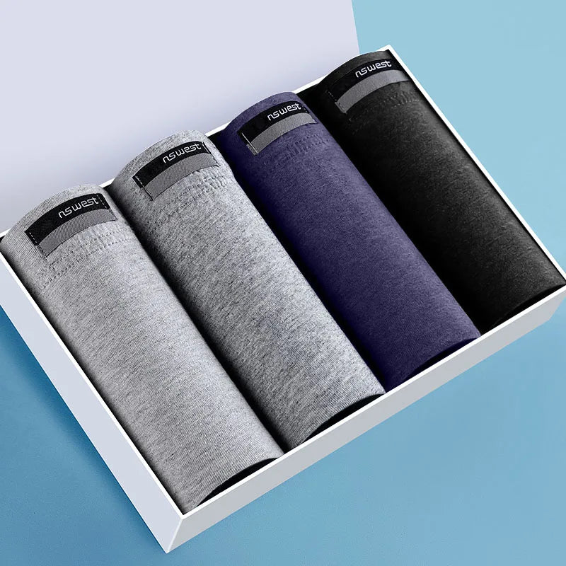 2/3/4/7 PCS Boxer Men's Panties Underpants Pure Cotton Male Comfortable Breathable Man Boxershorts Sexy  Underwear For Men L-5XL