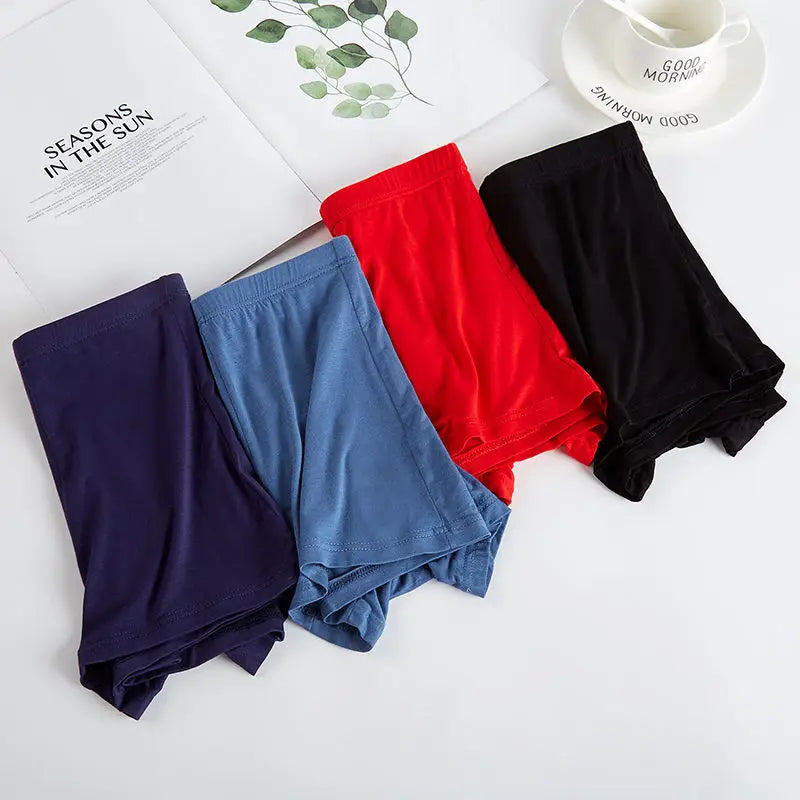 5 Packs Bamboo Boxers Man XL XXL XXXL XXXXL 5XL 6XL Plus Size Underwear Men Flat Feet Gym Shorts Panties Black Underpants Gifts