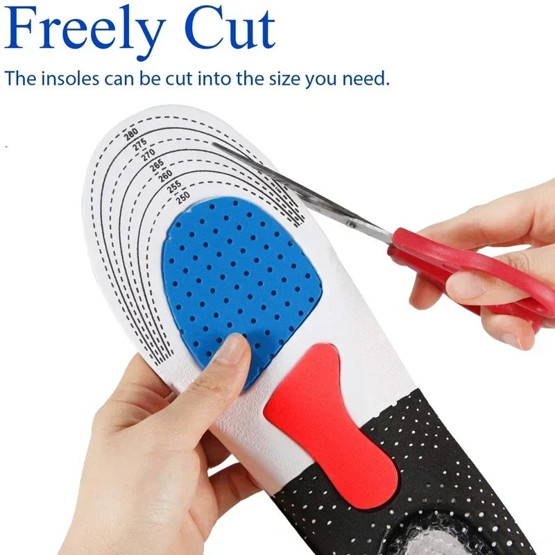 6Pcs Orthopedic Insoles for Feet Arch Support Plantar Fasciitis Orthopedic Insole Silicone Shock Absorbing Soft Running Cushion